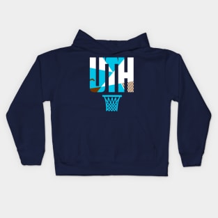 Throwback Utah Basketball Kids Hoodie